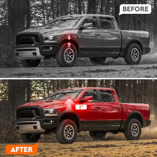 AEagle 2” Front Leveling Lift Kits for Toyota 2005-2023 Tacoma(6 Lug) 2003-2023 4Runner, 07-14 FJ Cruiser(4WD), Raise 50.8mm Forged Aluminum Strut Spacers - Image 5