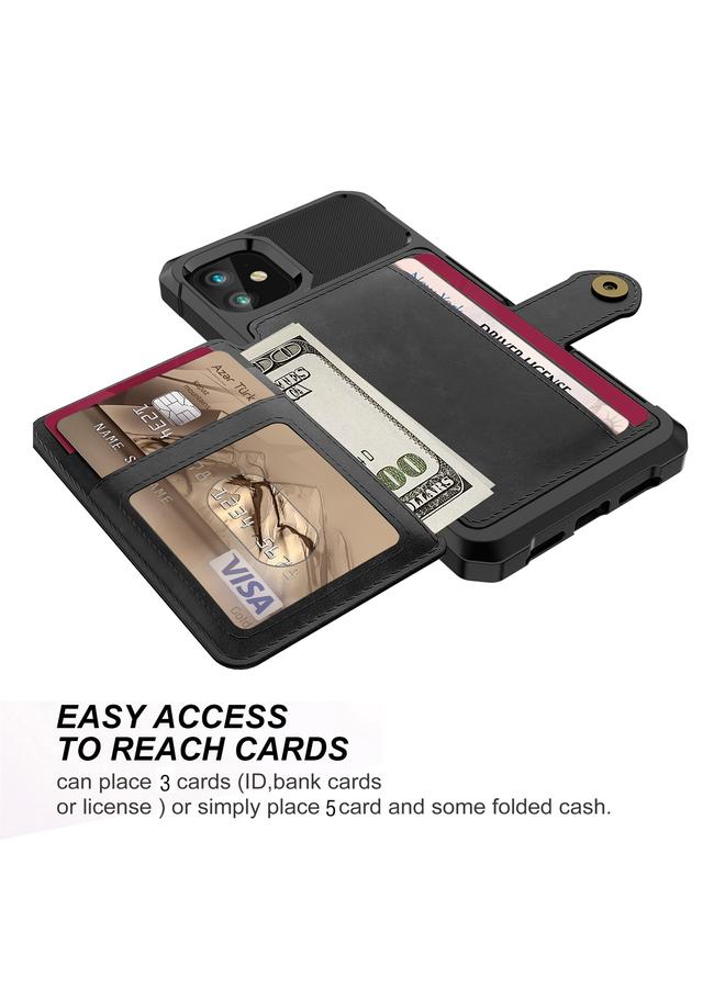 Zaboon Case For iPhone 11 Magnetic Wallet Card Bag Leather Case - Image 3