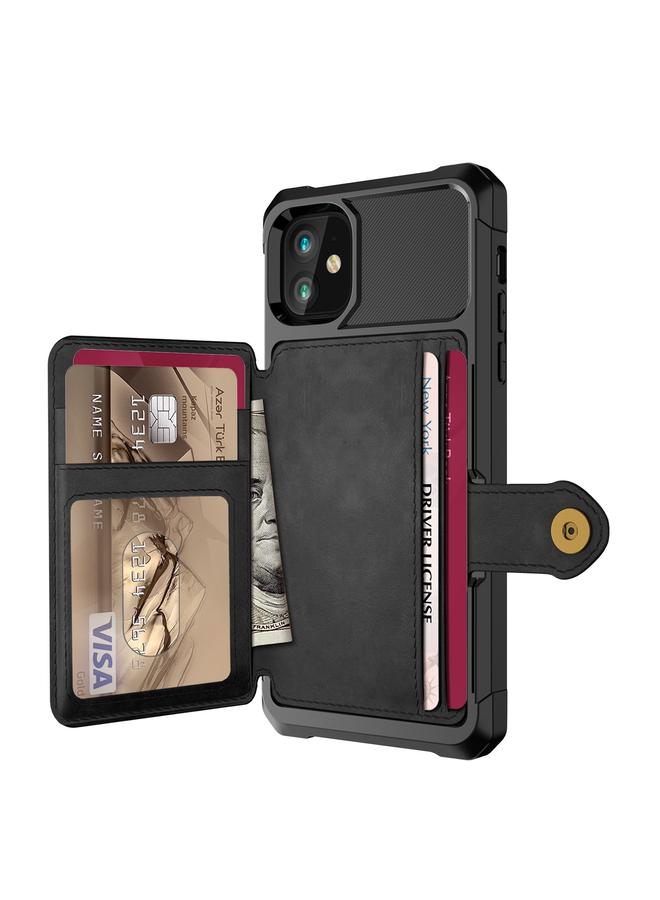 Zaboon Case For iPhone 11 Magnetic Wallet Card Bag Leather Case - Image 2