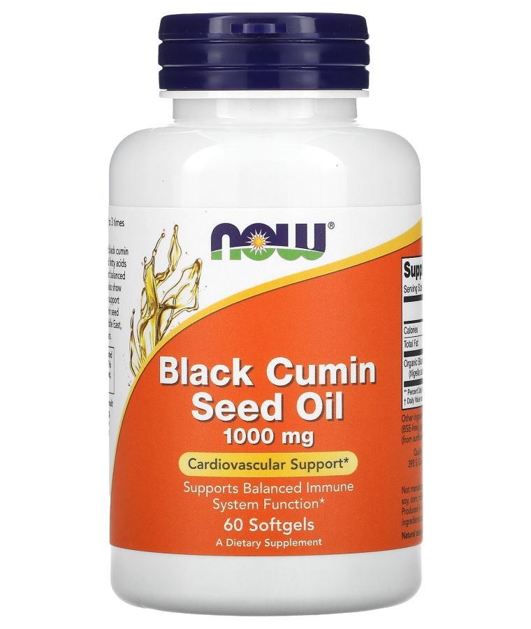 now Black Cumin Seed Oil 1000 mg 60 Softgels
