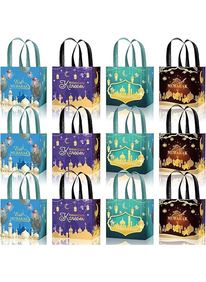 Topyich - Eid al-Adha Decorations ,12Pcs Gift Bags, Eid al-Adha Party  Bags Treat Candy Bags Double Sided Printing Party Bags - Image 1