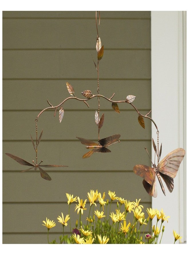 Ancient Graffiti Butterfly Branch Mobile, Flamed Copper - Image 2