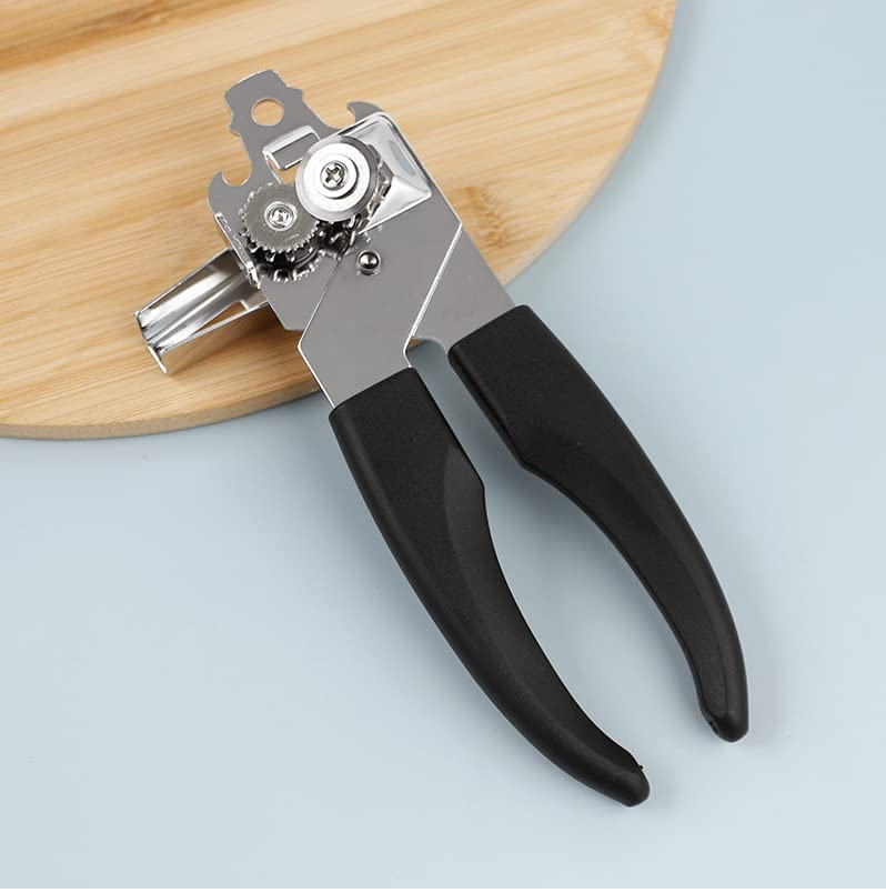 Dayish 3 in 1 Manual Can Opener and Tin Cutter/Bottle Opener with Comfortable Anti Slip Handle & Smooth Edge Blade - Stainless Steel - Image 3