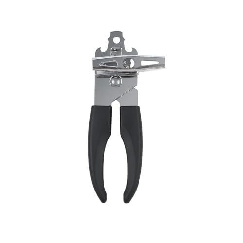 Dayish 3 in 1 Manual Can Opener and Tin Cutter/Bottle Opener with Comfortable Anti Slip Handle & Smooth Edge Blade - Stainless Steel - Image 1
