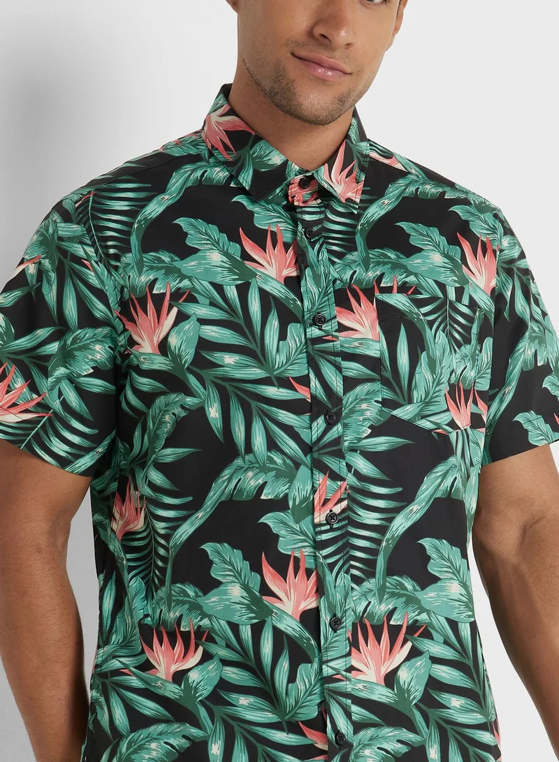Seventy Five Leaf Print Shirt