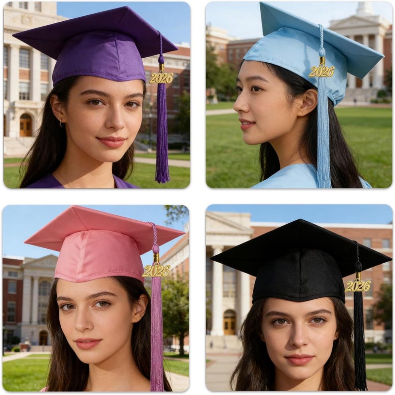 Bachelor Cap 2026 Graduation Breathable Wear Long Hours Event Adjustable Graduation Cap Purple - Image 4