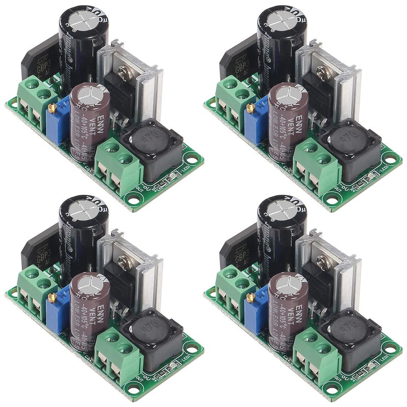 AiTrip 4PCS AC/DC to DC Step Down Buck Converter AC 5-30V DC 5-48V 24V 36V 48V to DC 2.5-35V 12V Voltage Regulator Board 2A Adjustable Volt Power Supply Module - Image 1