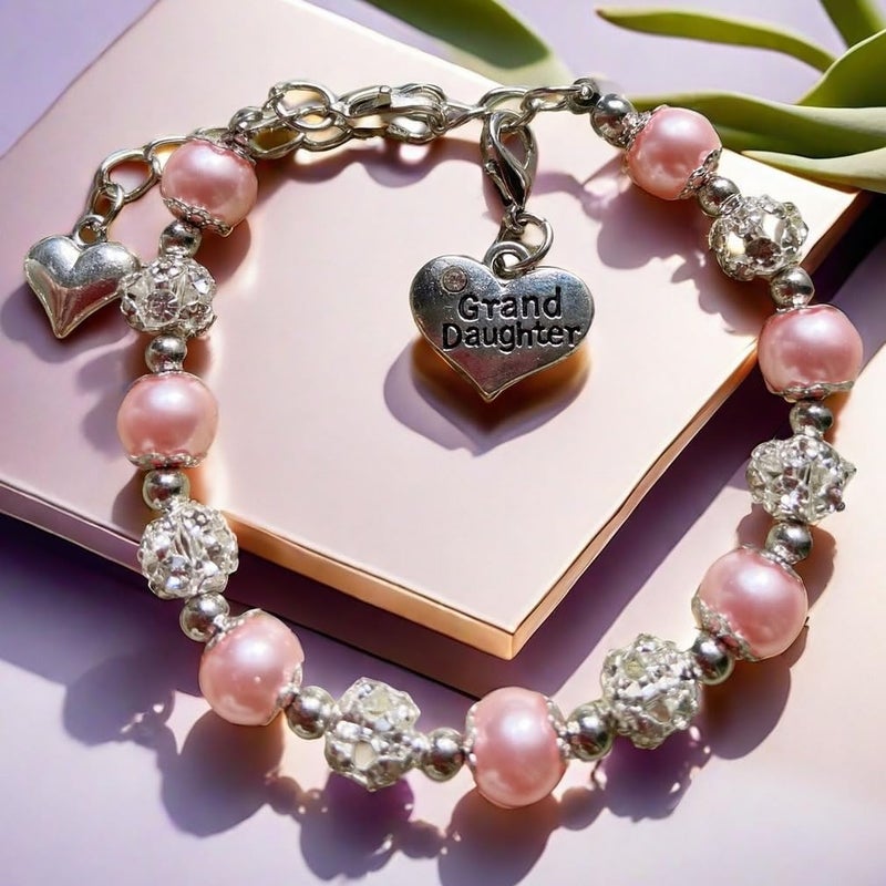DOLON Pink Color Gift for Granddaughter Bracelet Jewelry - Image 4