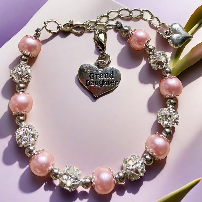 DOLON Pink Color Gift for Granddaughter Bracelet Jewelry - Image 5