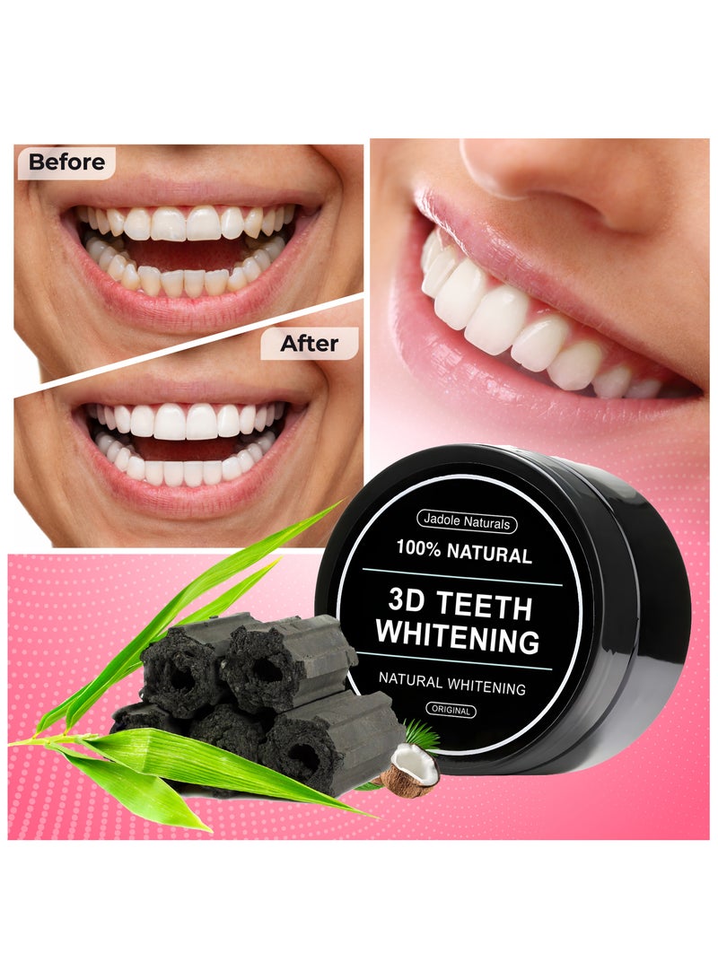 Jadole Naturals 3D Teeth Whitening, Improve Oral Health, Fresh Breathe, Conceals Stain, Neutralizes Yellow, Strengthen Enamel - Image 3