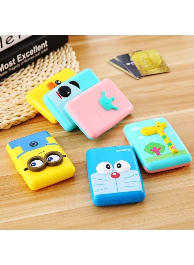 Cute Cartoon Accordion Card Holder – Premium Silicone & Plastic Wallet for Kids - Image 1