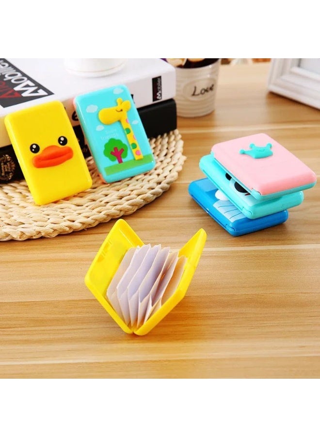 Cute Cartoon Accordion Card Holder – Premium Silicone & Plastic Wallet for Kids - Image 2