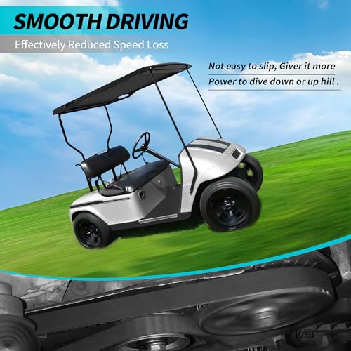 10L0L Golf Cart Clutch Drive & Starter Belts Kit for EZGO TXT, Medalist, Workhorse 1994-2013 with Robin 295/350cc 4 Cycle Engines, OEM# 72054G01 26414G01 72025G01 26414G01 630587 - Image 5