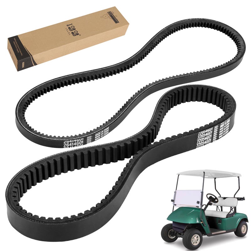 10L0L Golf Cart Clutch Drive & Starter Belts Kit for EZGO TXT, Medalist, Workhorse 1994-2013 with Robin 295/350cc 4 Cycle Engines, OEM# 72054G01 26414G01 72025G01 26414G01 630587 - Image 2
