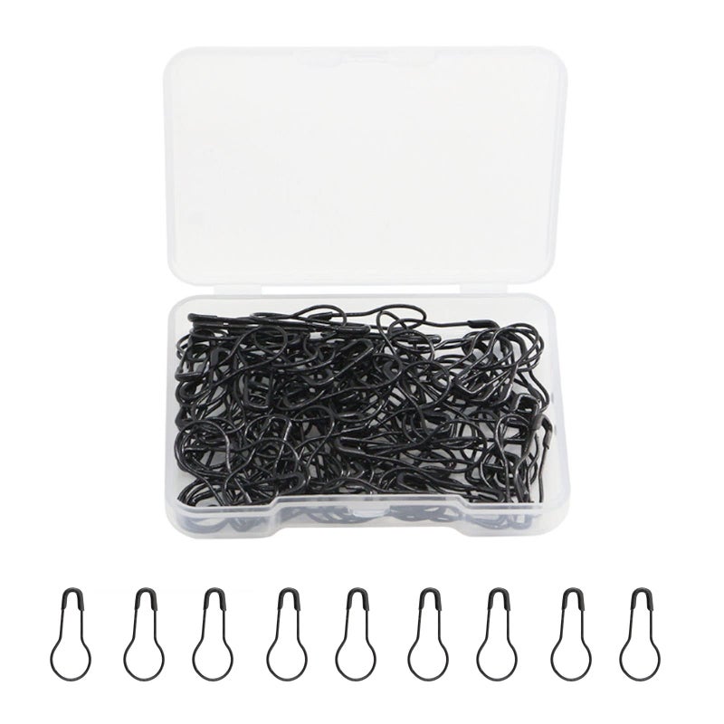 120 Pcs Black Bulb PinsSmall Safety Pins 22mm087inch Stitch Markers for Knitting Metal Mini Safety Pins for Clothes Hang Tag Crafting and DIY Accessories Sewing Supplies