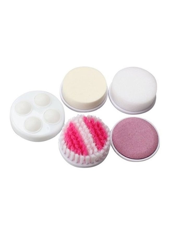 Loquat 5 In 1 Electric Facial Face Pore Cleanser Tools Pink/White - Image 1