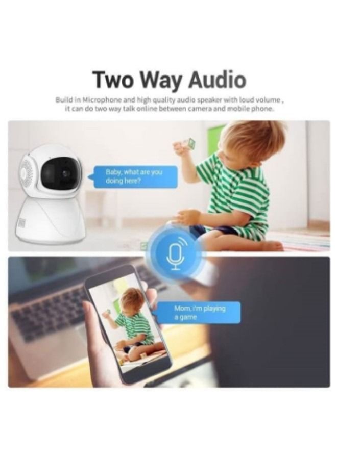 Generic 2.4G/5G Dual Bands WiFi Surveillance Camera 1080P FHD Home Security Camera Wireless IP Camera 360°Pan/Tilt with Auto Tracking Night Vision 2-Way Audio  - Image 3