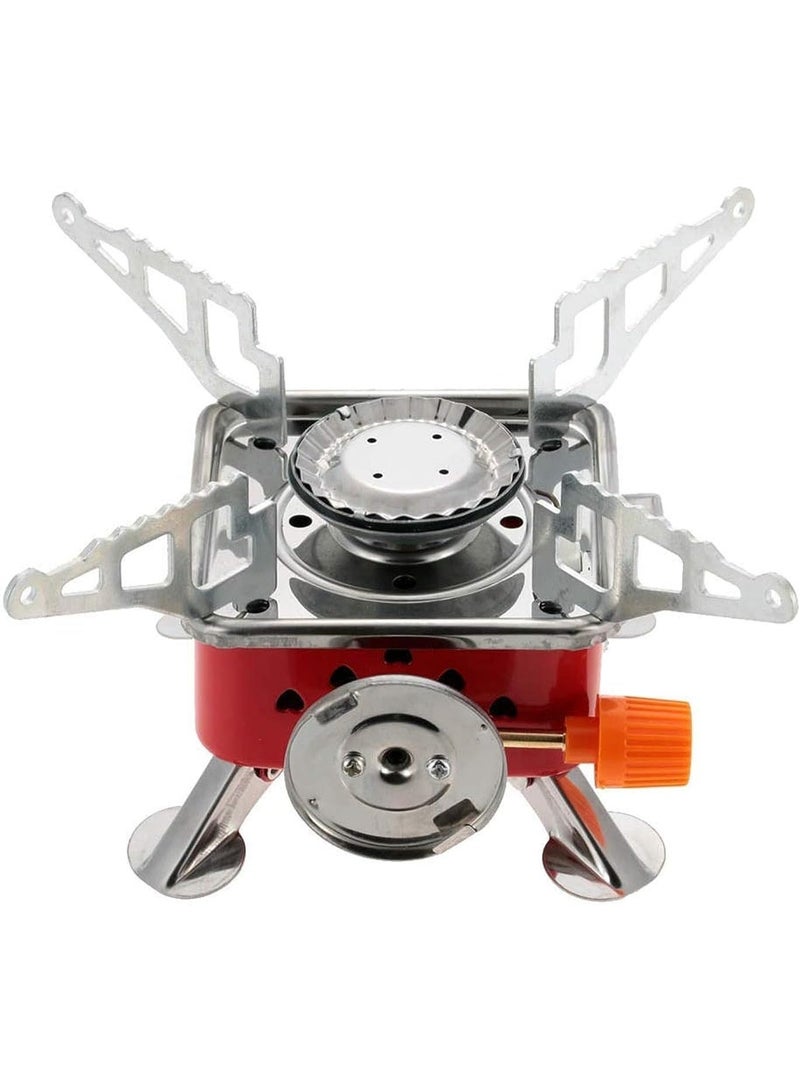 Generic Portable Camping Gas Stove – Foldable Backpacking Stove with Piezo Ignition, Adjustable Flame & Windproof Burner – Lightweight Hiking/Outdoor Cooker – 1pcs - Image 4