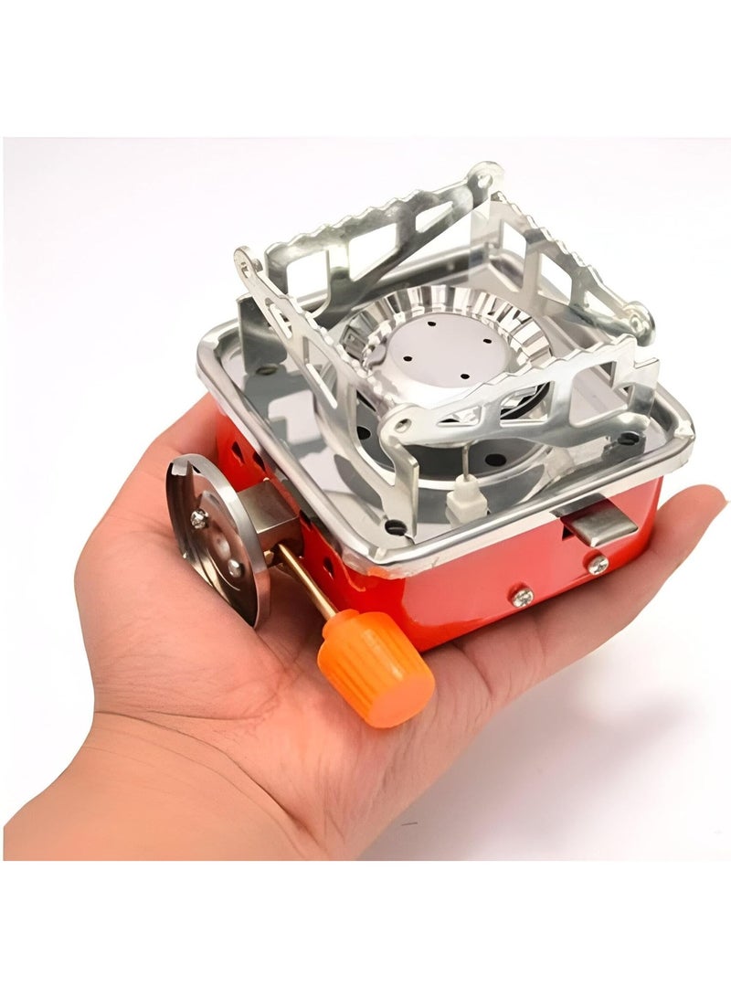Generic Portable Camping Gas Stove – Foldable Backpacking Stove with Piezo Ignition, Adjustable Flame & Windproof Burner – Lightweight Hiking/Outdoor Cooker – 1pcs - Image 5