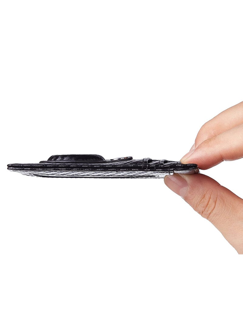 KASTWAVE Wallet Case Holder for Air Tag, Slim Minimalist Wallet Card Holder for AirTag Carbon Firber Texture - Image 5