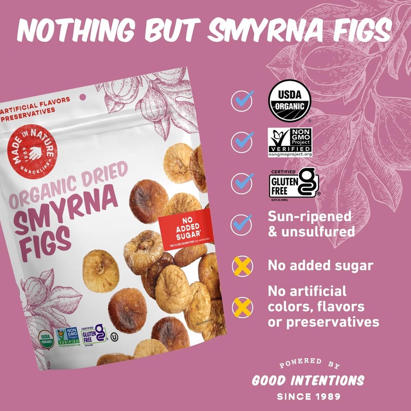 Made in Nature Organic Dried Smyrna Figs - 7oz Bags (6 Count) - Image 5
