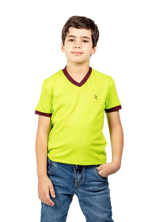 Zaecy Boy's V-neck Short Sleeve T-Shirt