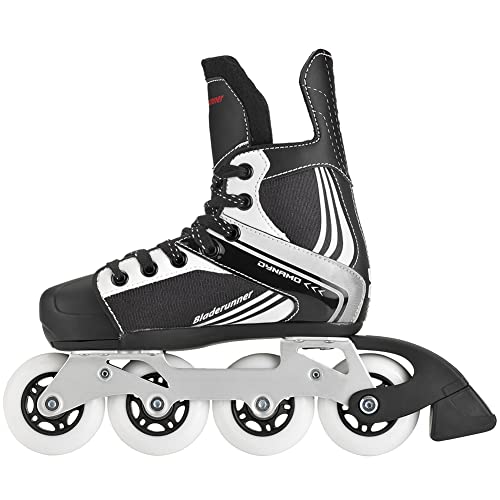 ROLLERBLADE Bladerunner by Rollerblade Dynamo Jr Size Adjustable Hockey Inline Skate, Black and White, Inline Skates , Size 1 - 4 - Image 2