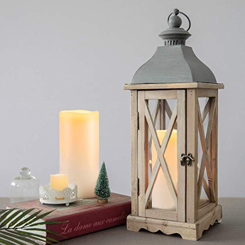 Homemory 8" x 4" Large Waterproof Outdoor Flameless Candles with Remote Control and Timer, Battery Operated Flickering LED Pillar Candles for Indoor Outdoor Lanterns, Porch, Long Lasting, Set of 2 - Image 4