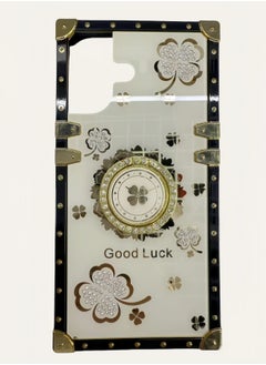 Suitable for iPhone square stylish temperament bracket four-leaf clover mobile phone case