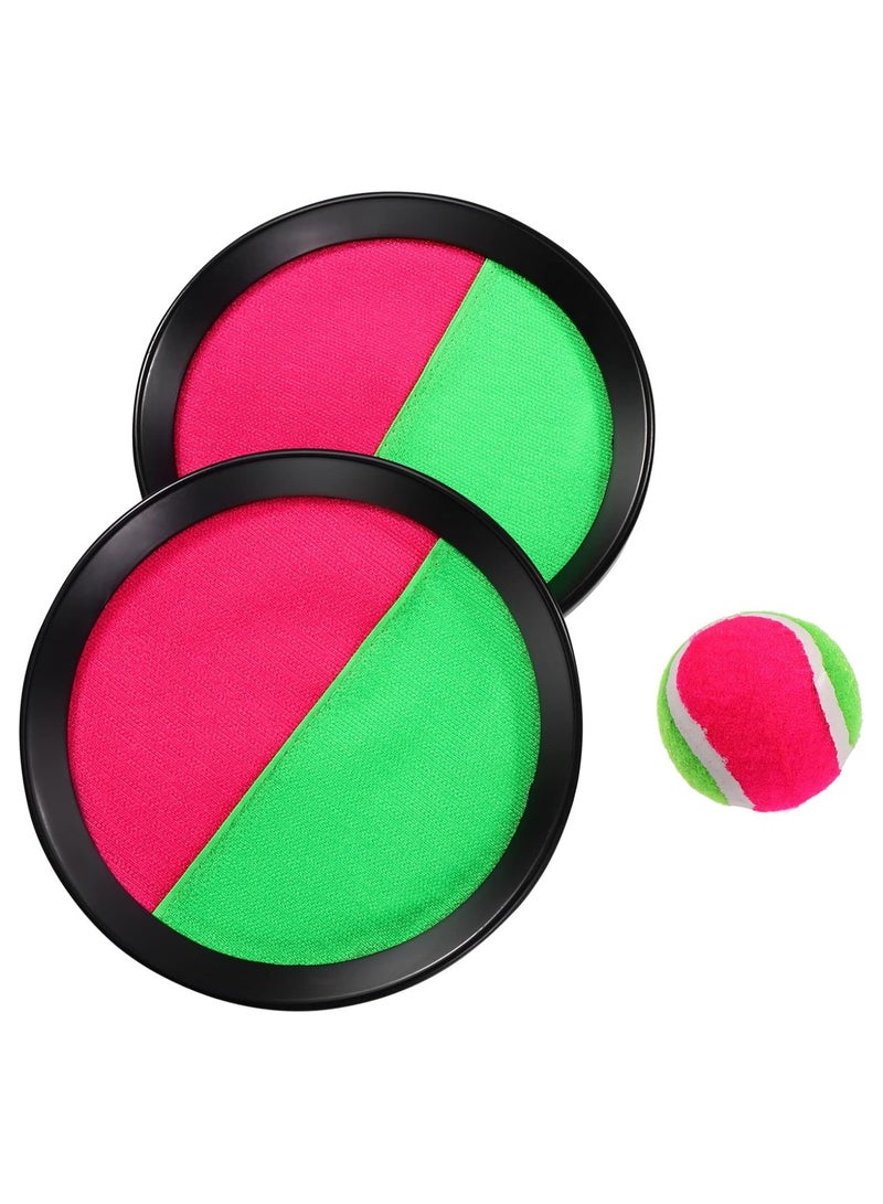 Generic Catch Ball Game Set for Kids – 2 Paddle Rackets with Sticky Ball – Outdoor Throw and Catch Toy for Boys and Girls – Fun Summer Beach Backyard Game - Image 1