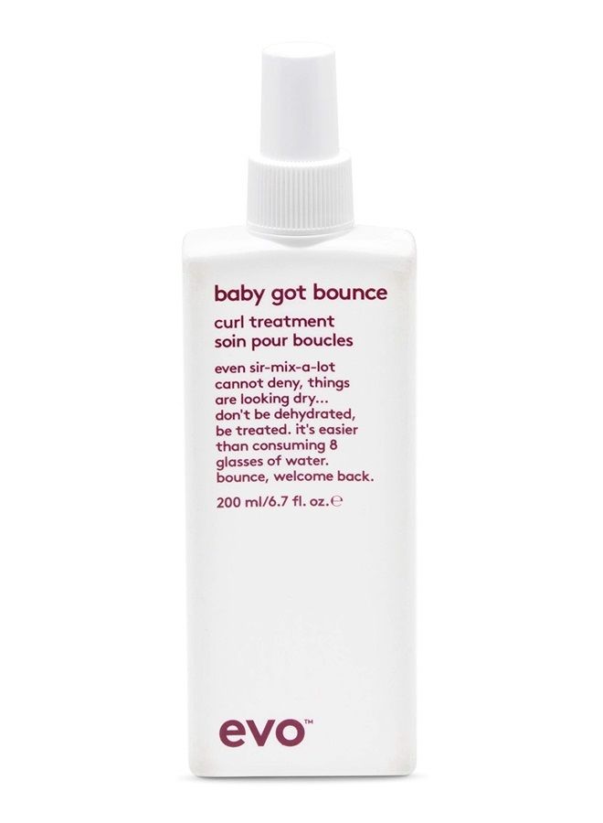 EVO Baby Got Bounce Curl Treatment - Enhances Curls with Touchable Soft Finish - Moisturize & Reduce Dry Frizzy Hair - 200ml / 6.7fl.oz - Image 1