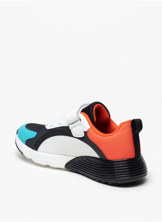 Kappa - Boys' Logo Print Sports Shoes with Hook and Loop Closure - Image 1