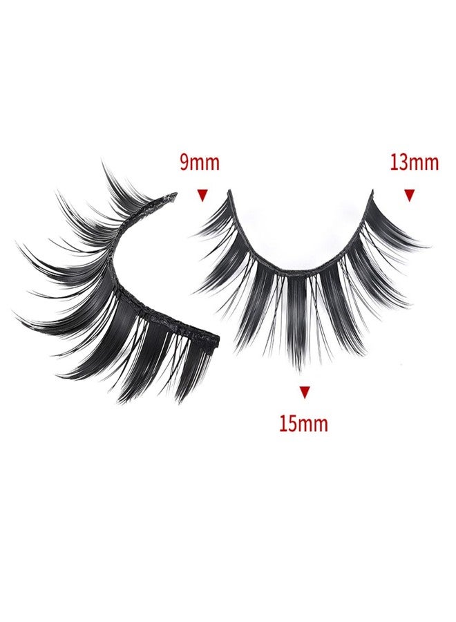 DSLONG 10 Pairs Manga Lashes Spiky Anime Cosplay Lashes 15mm Janpanese False Eyelashes Manhua Anime Doll Eye Lashes Halloween Makeup False Lashes - Image 2
