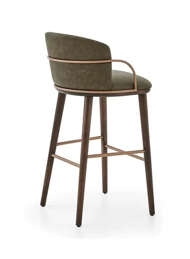 Woplek Comfort Green Modern Bar Chair with Backrest  - Image 3