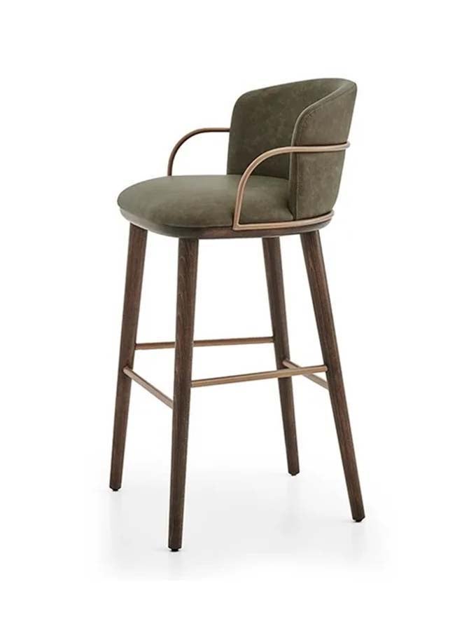 Woplek Comfort Green Modern Bar Chair with Backrest  - Image 1
