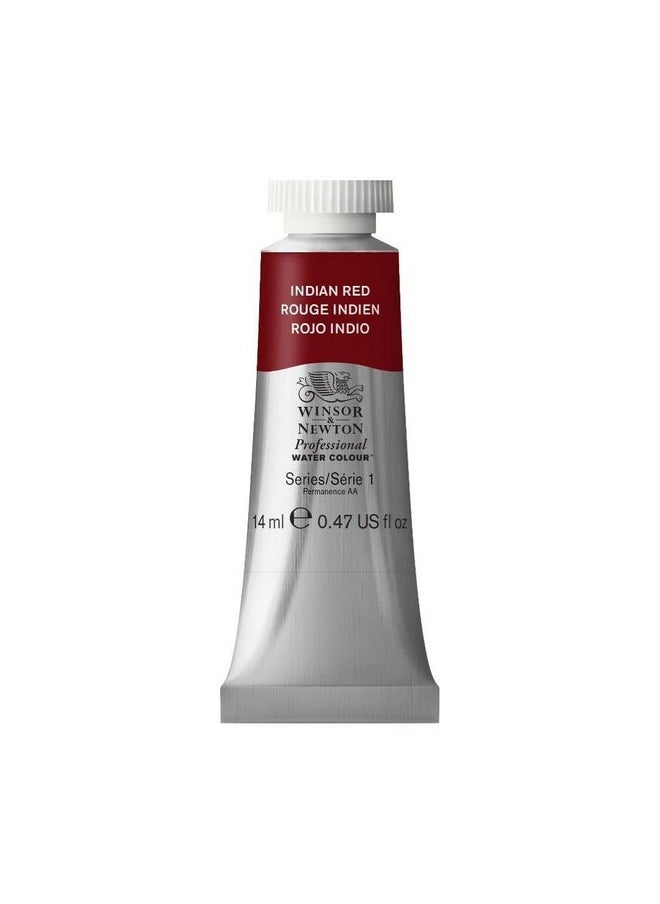 WINSOR & NEWTON Professional Water Colour 14 Ml - Indian Red (317) - Finely Pigmented, Vibrant, Vivid & Intermixable Artists' Water Colour Paints - More Colours Available  - Image 1