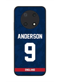 Rugged Black Edge Case for Huawei nova Y90, Slim fit Soft Case Flexible Rubber Edges Thin Cover - Player Name - James Anderson, Jersey Number- 9