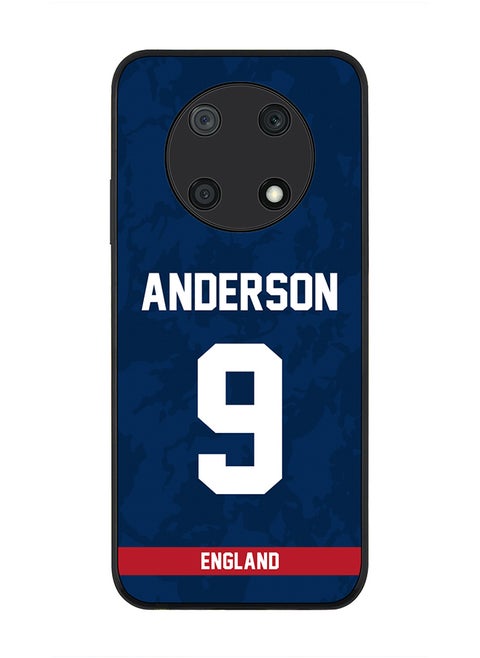 Rugged Black Edge Case for Huawei nova Y90, Slim fit Soft Case Flexible Rubber Edges Thin Cover - Player Name - James Anderson, Jersey Number- 9