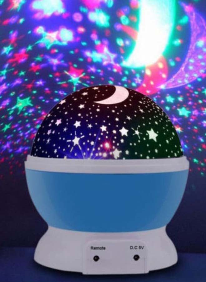 Loquat Rotating Starry LED Projector Lamp Blue/Black/White - Image 2