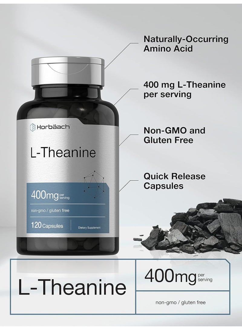 هرباخ إل-ثيانين | ٤٠٠ ملغ | ١٢٠ كبسولة | غير معدل وراثيًا وخالي من الغلوتين - Image 3