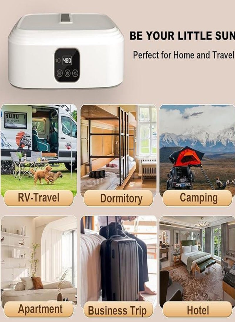 Portable Clothes Dryer, Mini Laundry Dryers with Remote Control, Quick and Easy to Use Small Compact Foldable Electric Drying Machine with Dry Bag for Travel, RV, Home, Apartment - Image 4