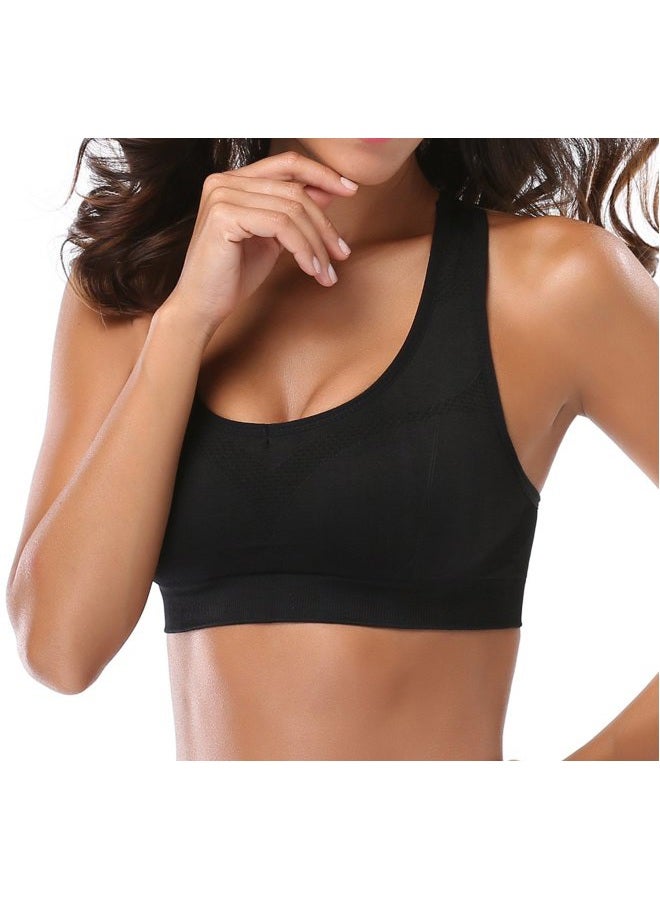 MIRITY Women Racerback Sports Bras - High Impact Workout Gym Activewear Bra Color Black Grey Size S - Image 3