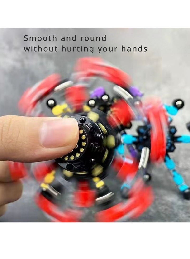 4 Pack Transformable Spinners Toys- Robot Spinner Gift for Kids and Adults Stress Relief ADHD Autism Sensory Toys  - Image 5