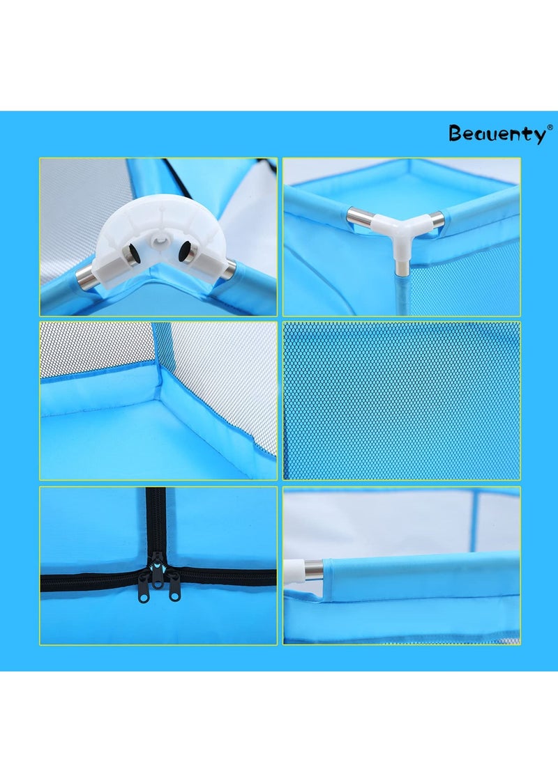Baby Kids Playpen Activity Center Room Fitted Floor - Safety Protection Care Crawling Folding Fence Toys Portable Indoors Outdoors and Parks Gifts - Image 4
