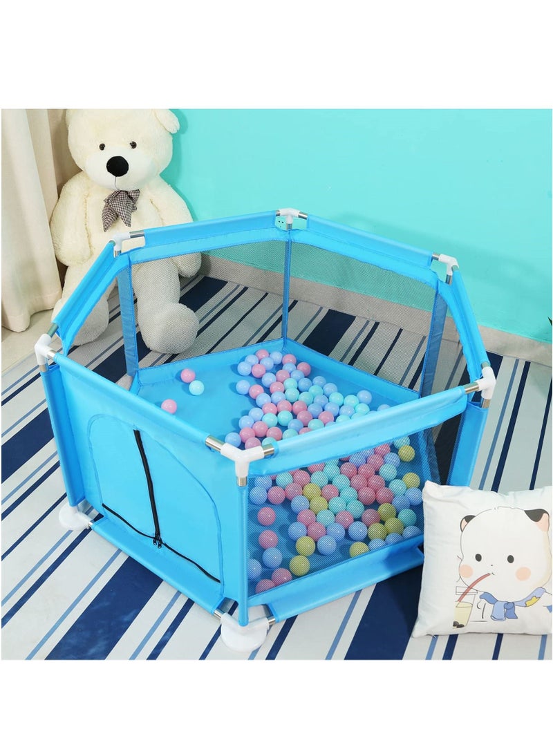 Baby Kids Playpen Activity Center Room Fitted Floor - Safety Protection Care Crawling Folding Fence Toys Portable Indoors Outdoors and Parks Gifts - Image 5