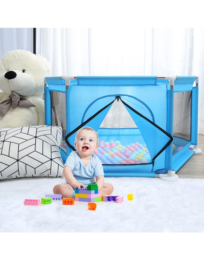 Baby Kids Playpen Activity Center Room Fitted Floor - Safety Protection Care Crawling Folding Fence Toys Portable Indoors Outdoors and Parks Gifts - Image 2