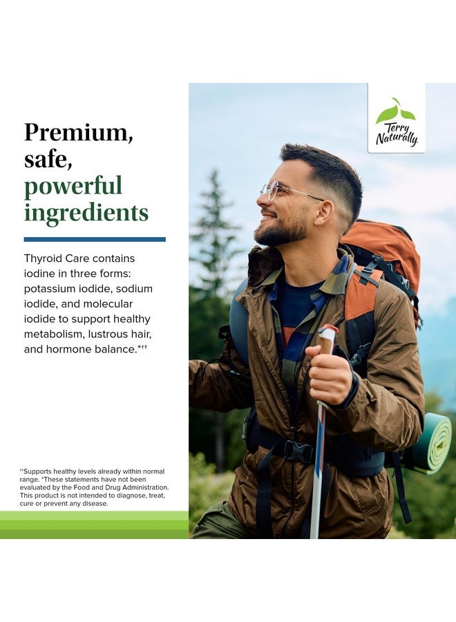 Terry Naturally Thyroid Care - Immune Health & Energy Support Formula - Nutritional Supplement with Iodine for Thyroid Health Support - Wellness Supplement with L-Tyrosine - 120 Capsules (Pack of 2) - Image 5