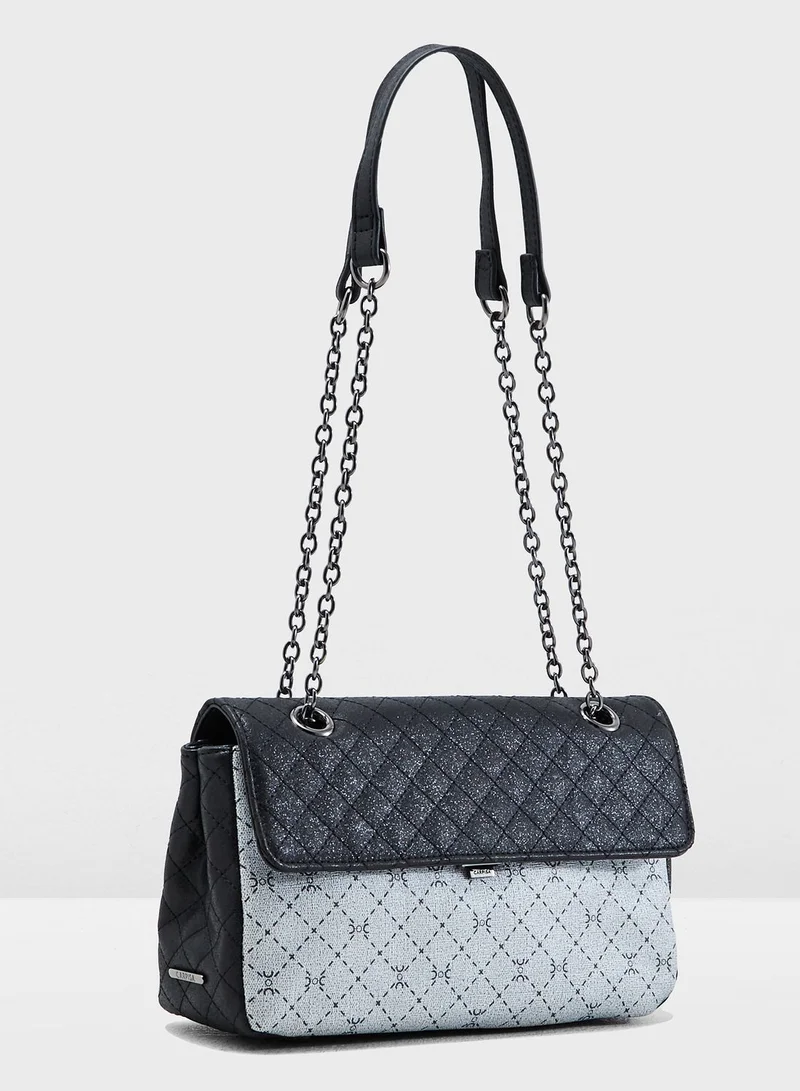 CARPISA Chain Detail Quilted Crossbody