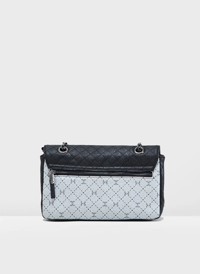 CARPISA Chain Detail Quilted Crossbody