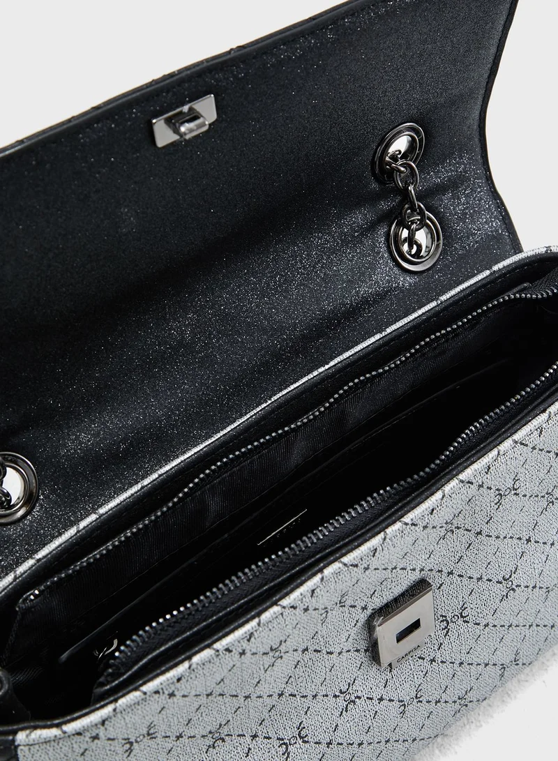 CARPISA Chain Detail Quilted Crossbody